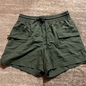 Dark Green Women's Cargo Shorts